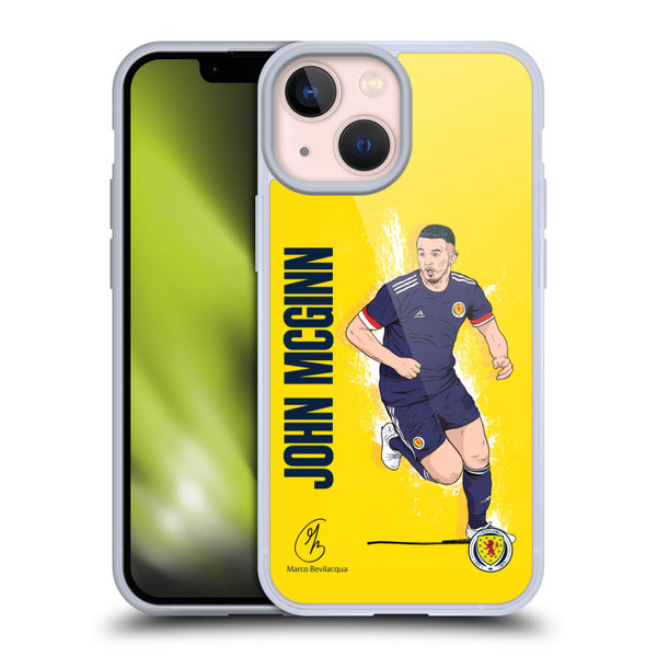 Scotland National Football Team Players John McGinn Soft Gel Case for Apple iPhone 13 Mini