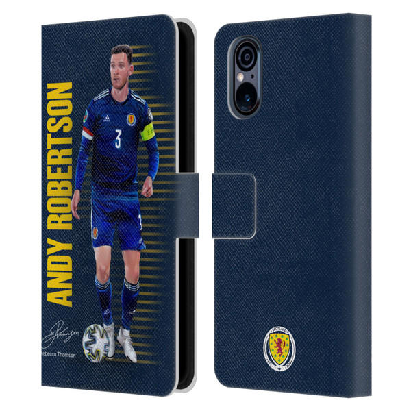 Scotland National Football Team Players Andy Robertson Leather Book Wallet Case Cover For Sony Xperia 5 V 5G