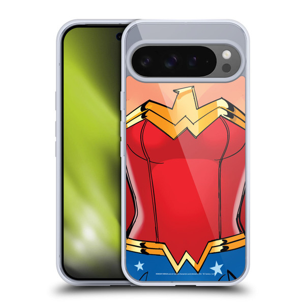 Wonder Woman DC Comics Logos Costume Soft Gel Case for Google Pixel 9 Pro XL