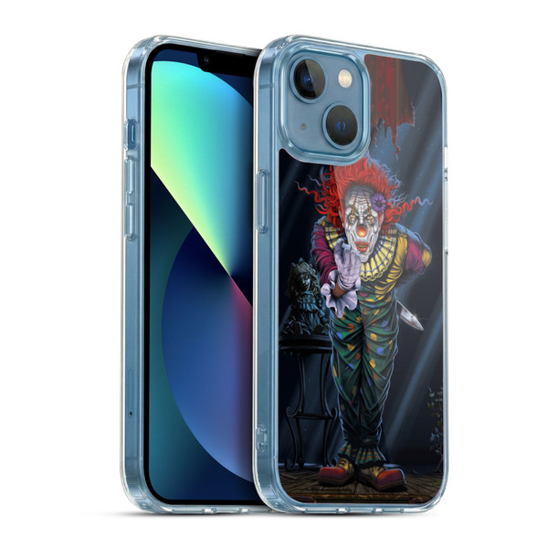 Vincent Hie Graphics Surprise Clown Soft Gel Case for Apple iPhone 13 Mini & MagSafe