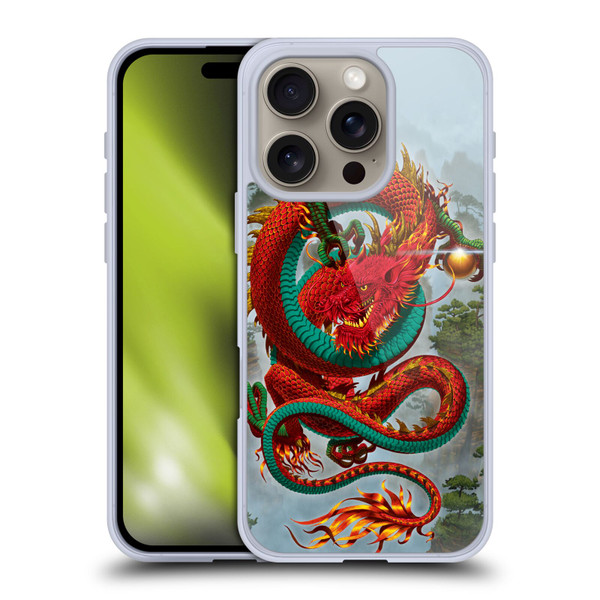 Vincent Hie Graphics Good Fortune Dragon Soft Gel Case for Apple iPhone 16 Pro