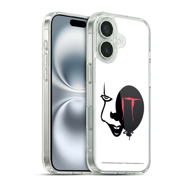 IT Movie Graphics Pennywise Soft Gel Case for Apple iPhone 16 & MagSafe