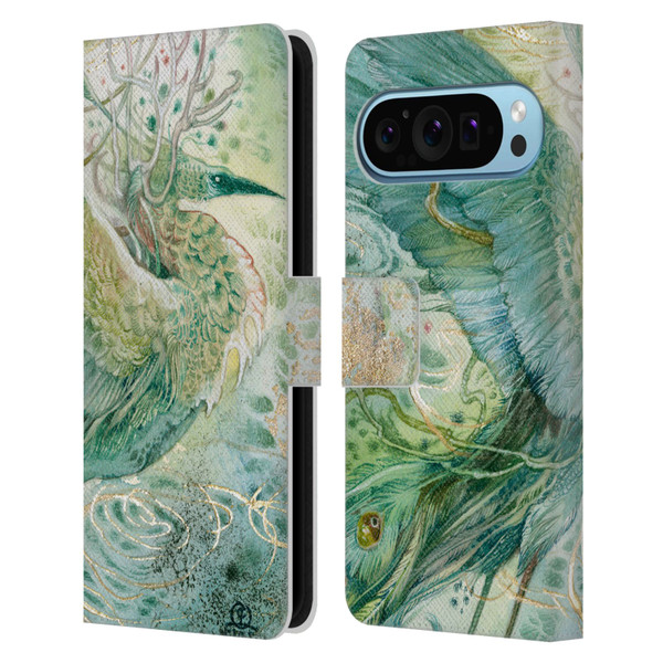 Stephanie Law Birds Phoenix Leather Book Wallet Case Cover For Google Pixel 9 / Pixel 9 Pro