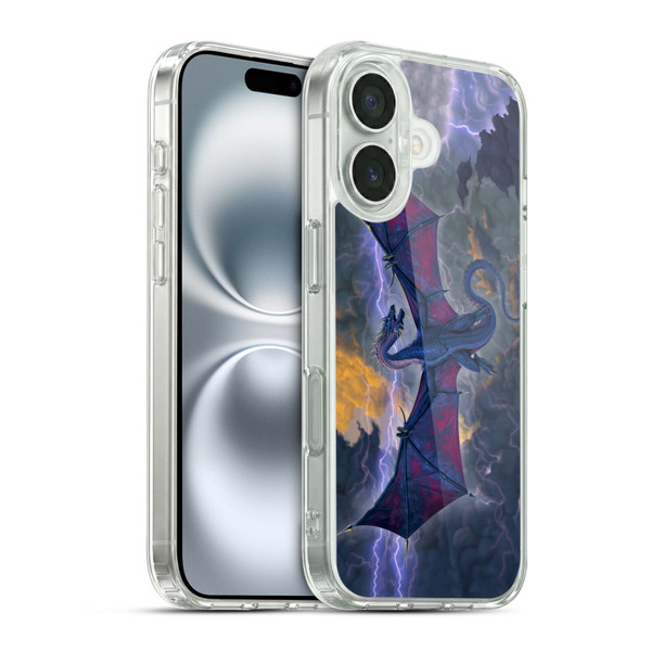 Vincent Hie Key Art Thunder Dragon Soft Gel Case for Apple iPhone 16 & MagSafe