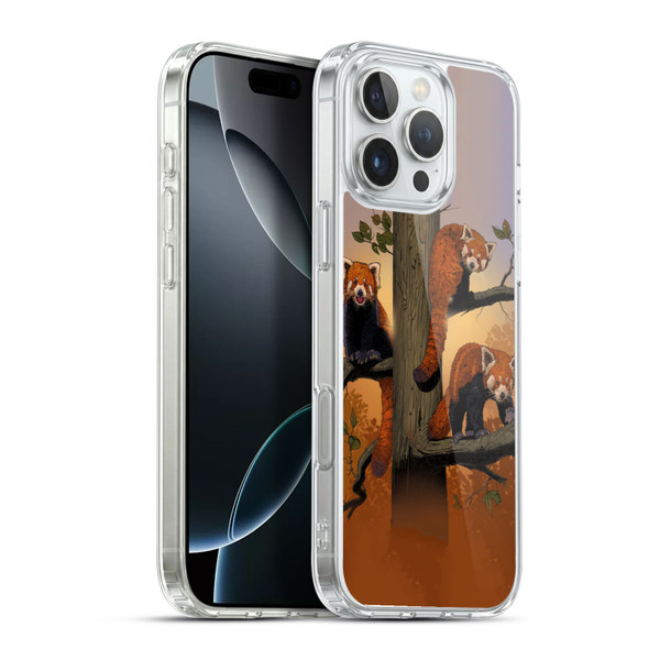 Vincent Hie Key Art Red Pandas Soft Gel Case for Apple iPhone 16 Pro Max & MagSafe