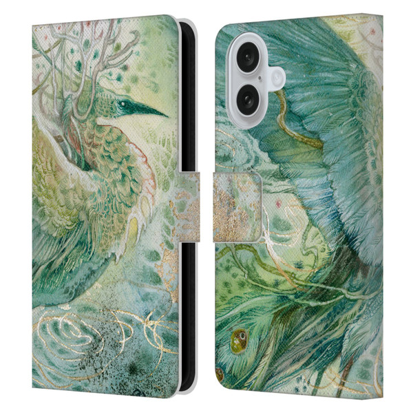 Stephanie Law Birds Phoenix Leather Book Wallet Case Cover For Apple iPhone 16