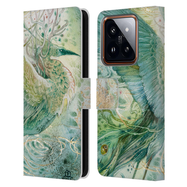 Stephanie Law Birds Phoenix Leather Book Wallet Case Cover For Xiaomi 14