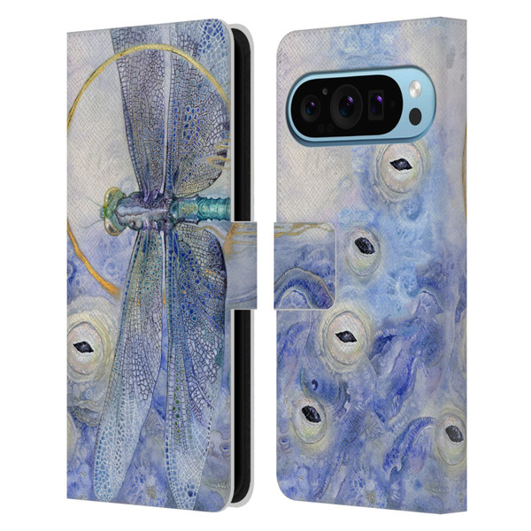 Stephanie Law Immortal Ephemera Dragonfly Leather Book Wallet Case Cover For Google Pixel 9 / Pixel 9 Pro
