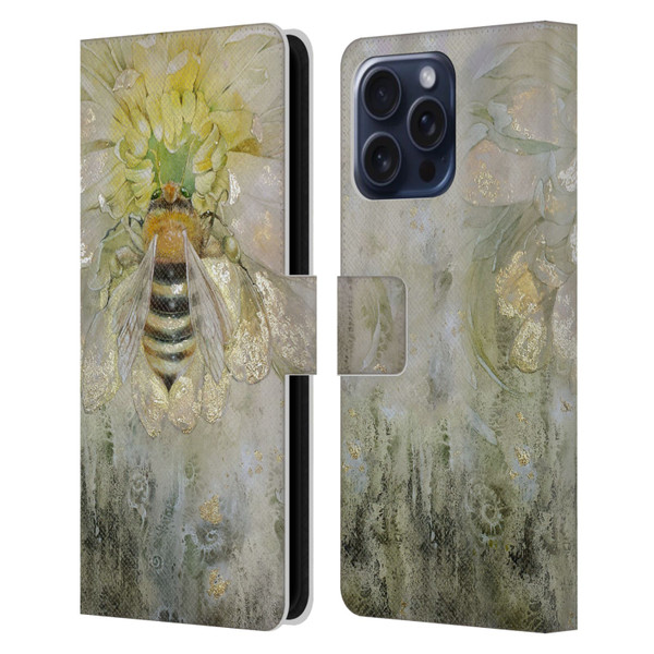 Stephanie Law Immortal Ephemera Bee Leather Book Wallet Case Cover For Apple iPhone 16 Pro Max