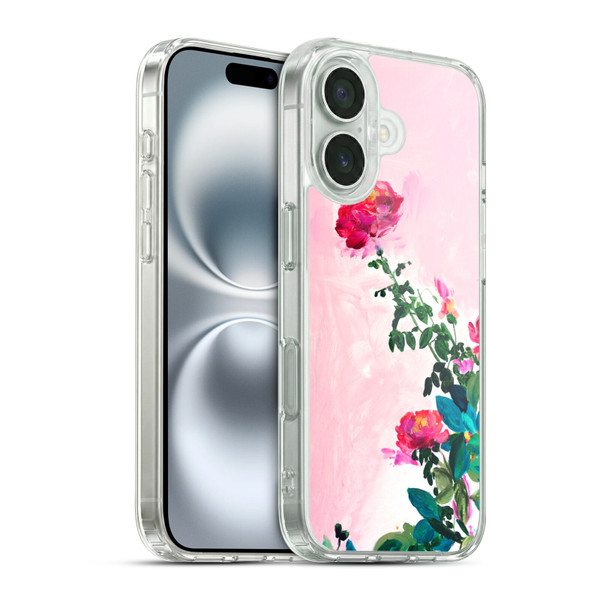 Mai Autumn Floral Garden Rose Soft Gel Case for Apple iPhone 16 & MagSafe