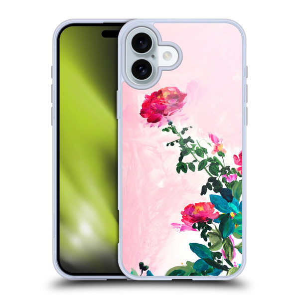 Mai Autumn Floral Garden Rose Soft Gel Case for Apple iPhone 16 Plus