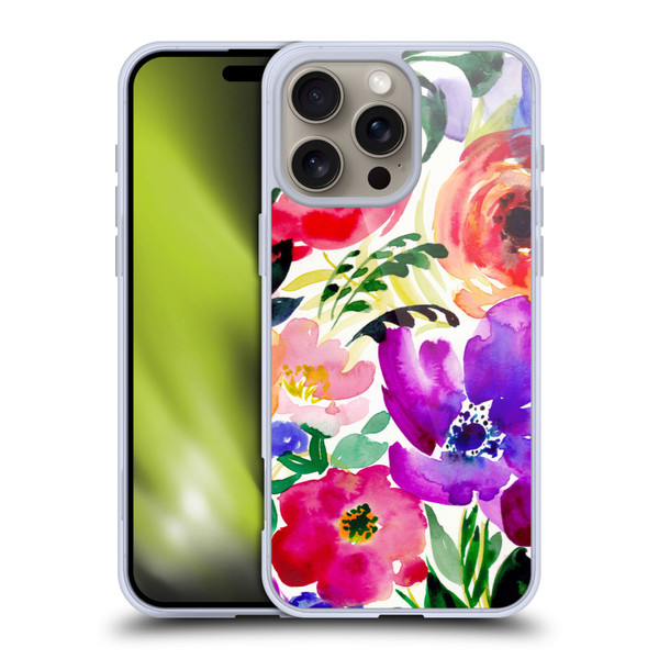 Mai Autumn Floral Garden Bloom Soft Gel Case for Apple iPhone 16 Pro Max