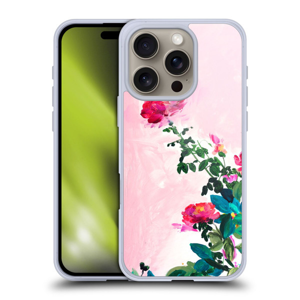Mai Autumn Floral Garden Rose Soft Gel Case for Apple iPhone 16 Pro