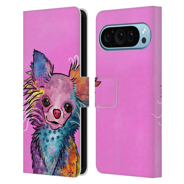 Duirwaigh Animals Chihuahua Dog Leather Book Wallet Case Cover For Google Pixel 9 / Pixel 9 Pro