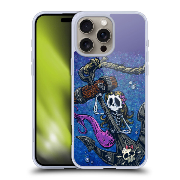 David Lozeau Colourful Grunge Mermaid Anchor Soft Gel Case for Apple iPhone 16 Pro Max