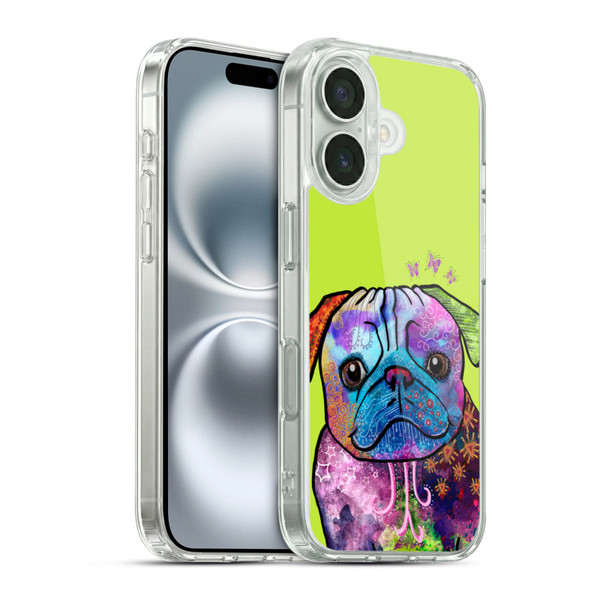 Duirwaigh Animals Pug Dog Soft Gel Case for Apple iPhone 16 & MagSafe