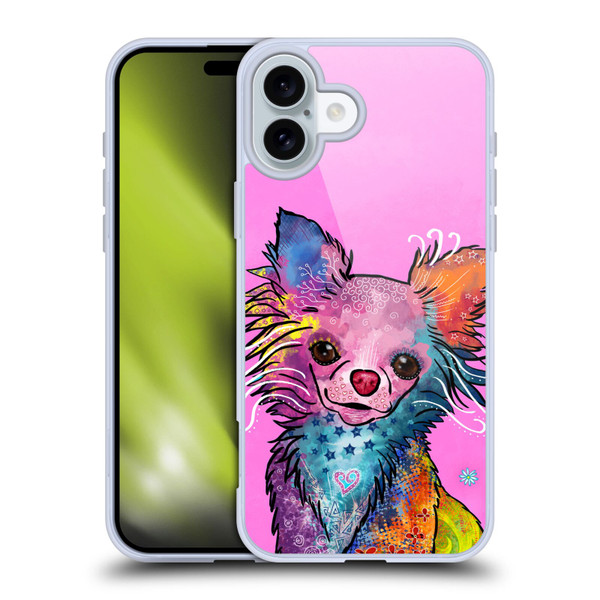 Duirwaigh Animals Chihuahua Dog Soft Gel Case for Apple iPhone 16 Plus