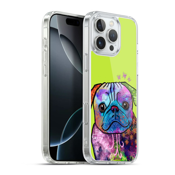 Duirwaigh Animals Pug Dog Soft Gel Case for Apple iPhone 16 Pro Max & MagSafe