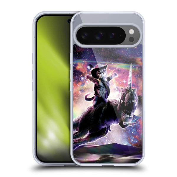 Random Galaxy Space Cat Dinosaur Unicorn Soft Gel Case for Google Pixel 9 Pro XL
