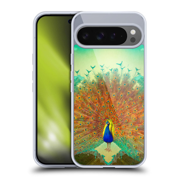 Duirwaigh Animals Peacock Soft Gel Case for Google Pixel 9 Pro XL