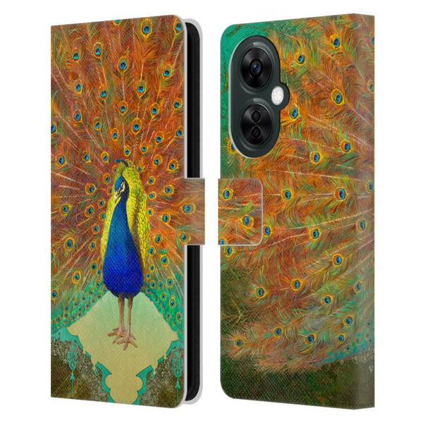 Duirwaigh Animals Peacock Leather Book Wallet Case Cover For OnePlus Nord CE 3 Lite 5G