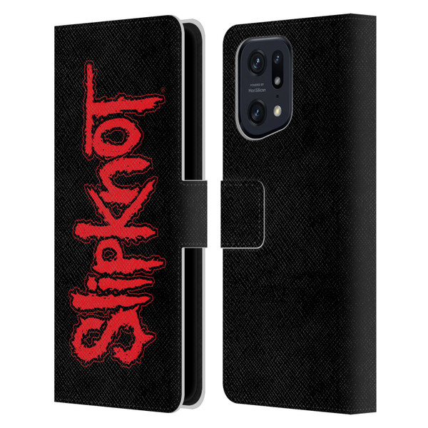Slipknot Key Art Text Leather Book Wallet Case Cover For OPPO Find X5 Pro