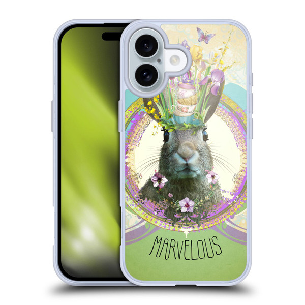 Duirwaigh Boho Animals Rabbit Soft Gel Case for Apple iPhone 16