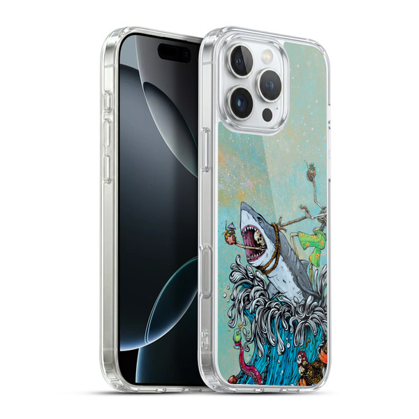 David Lozeau Colourful Art Surfing Soft Gel Case for Apple iPhone 16 Pro Max & MagSafe