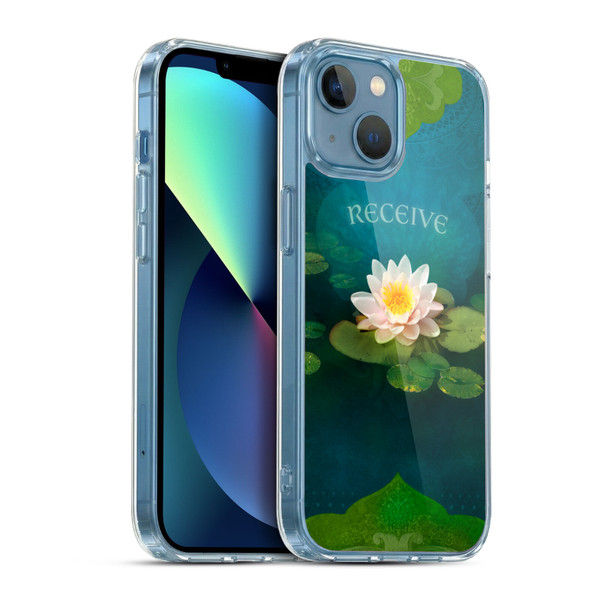 Duirwaigh God Receive Lotus Soft Gel Case for Apple iPhone 13 Mini & MagSafe