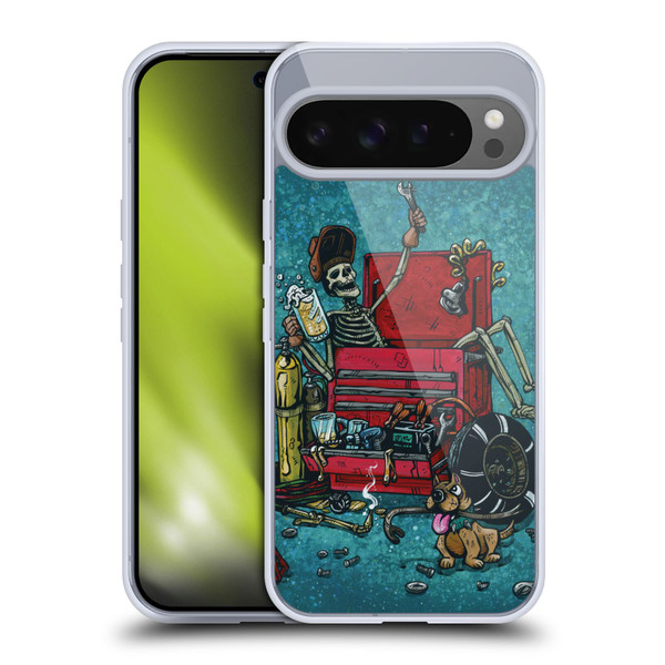 David Lozeau Colourful Art Garage Soft Gel Case for Google Pixel 9 Pro XL