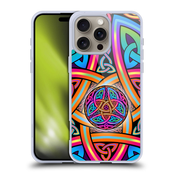 Beth Wilson Rainbow Celtic Knots Divine Soft Gel Case for Apple iPhone 16 Pro Max