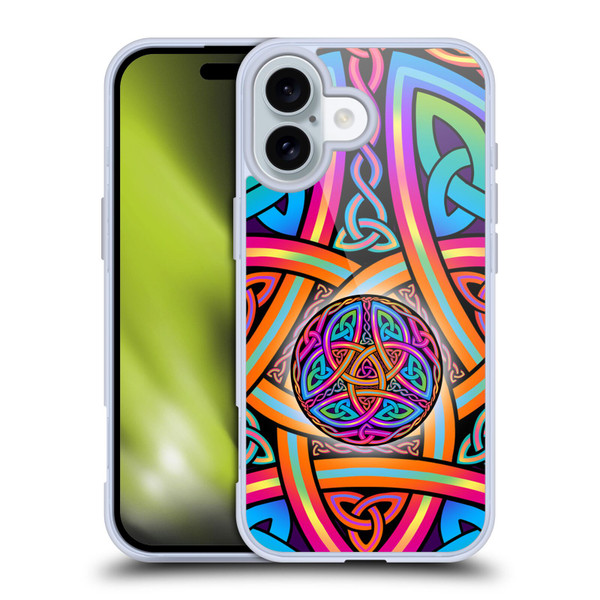 Beth Wilson Rainbow Celtic Knots Divine Soft Gel Case for Apple iPhone 16