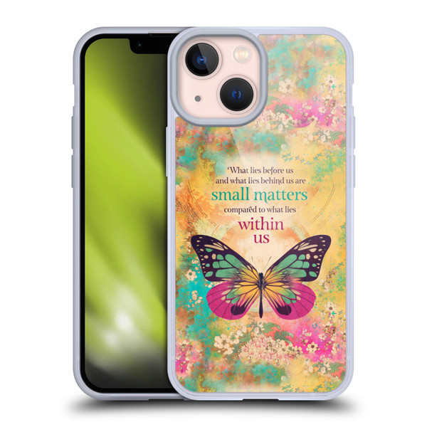 Duirwaigh Insects Butterfly 2 Soft Gel Case for Apple iPhone 13 Mini & MagSafe