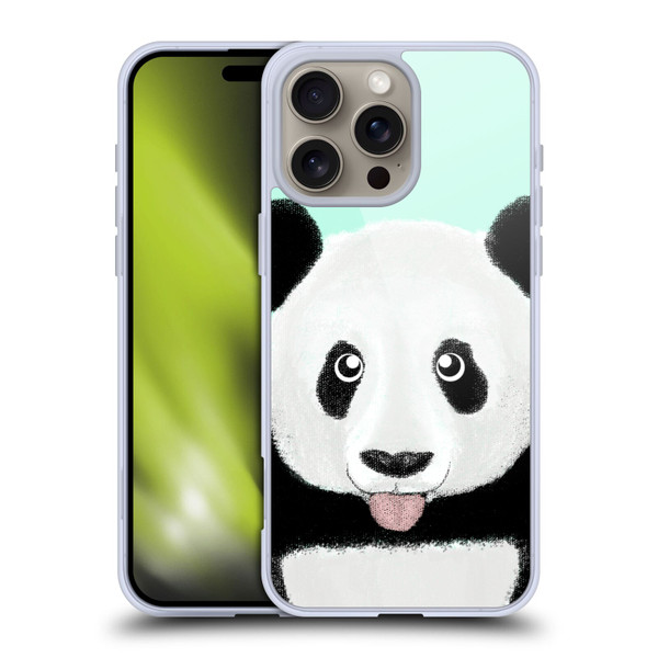 Barruf Animals The Cute Panda Soft Gel Case for Apple iPhone 16 Pro Max
