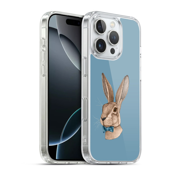 Barruf Animals Hare Soft Gel Case for Apple iPhone 16 Pro & MagSafe