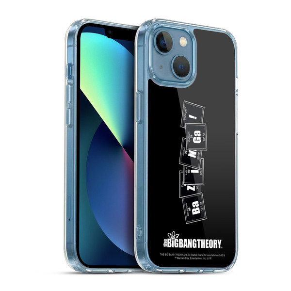The Big Bang Theory Bazinga Elements Soft Gel Case for Apple iPhone 13 Mini & MagSafe