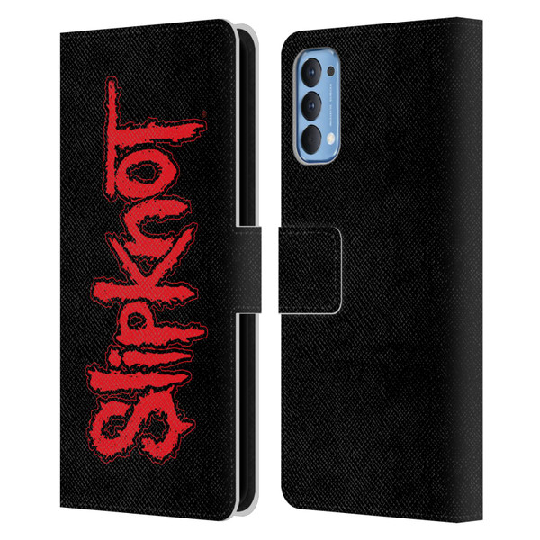 Slipknot Key Art Text Leather Book Wallet Case Cover For OPPO Reno 4 5G