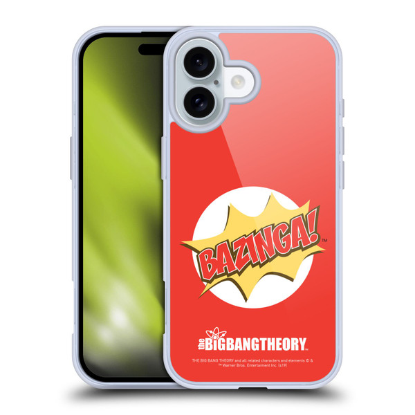 The Big Bang Theory Bazinga Pop Art Soft Gel Case for Apple iPhone 16