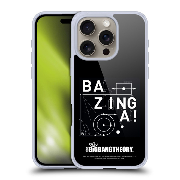 The Big Bang Theory Bazinga Physics Soft Gel Case for Apple iPhone 16 Pro