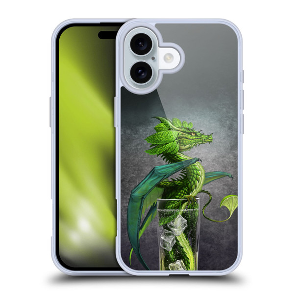 Stanley Morrison Dragons Green Mojito Drink Soft Gel Case for Apple iPhone 16