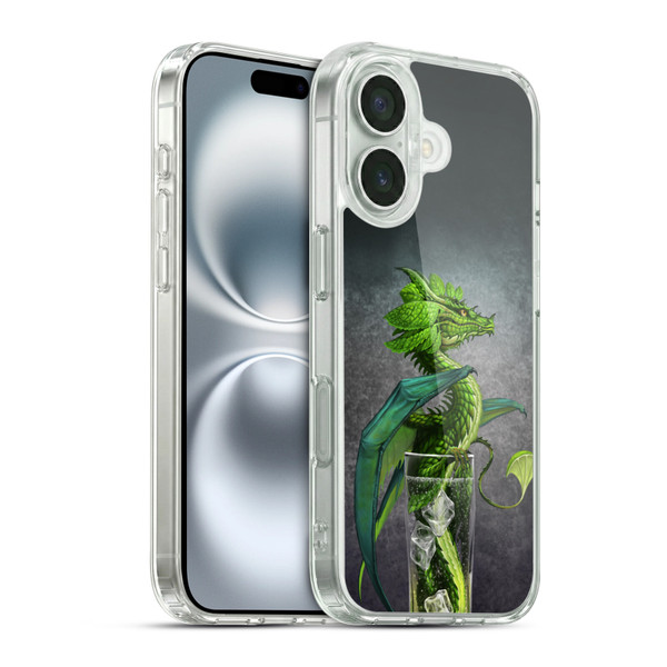 Stanley Morrison Dragons Green Mojito Drink Soft Gel Case for Apple iPhone 16 & MagSafe