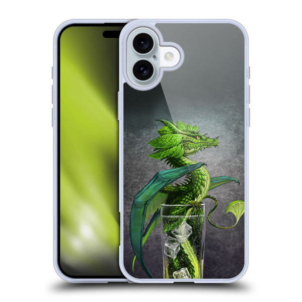 Stanley Morrison Dragons Green Mojito Drink Soft Gel Case for Apple iPhone 16 Plus