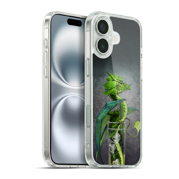 Stanley Morrison Dragons Green Mojito Drink Soft Gel Case for Apple iPhone 16 Plus & MagSafe