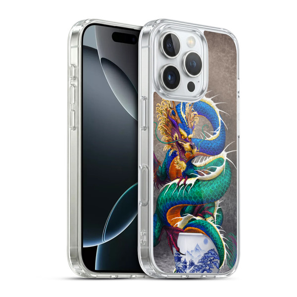 Stanley Morrison Dragons Asian Sake Drink Soft Gel Case for Apple iPhone 16 Pro & MagSafe
