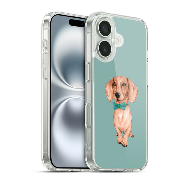 Barruf Dogs Dachshund, The Wiener Soft Gel Case for Apple iPhone 16 & MagSafe