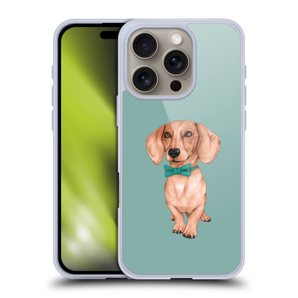 Barruf Dogs Dachshund, The Wiener Soft Gel Case for Apple iPhone 16 Pro