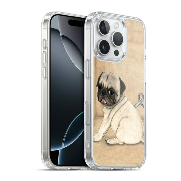 Barruf Dogs Pug Toy Soft Gel Case for Apple iPhone 16 Pro & MagSafe