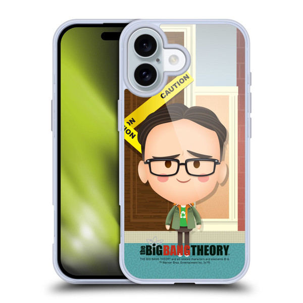 The Big Bang Theory Character Art Leonard Soft Gel Case for Apple iPhone 16