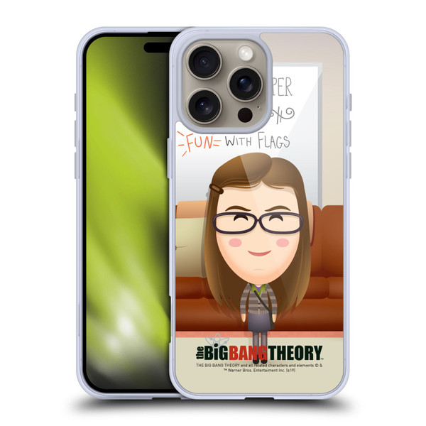 The Big Bang Theory Character Art Amy Soft Gel Case for Apple iPhone 16 Pro Max