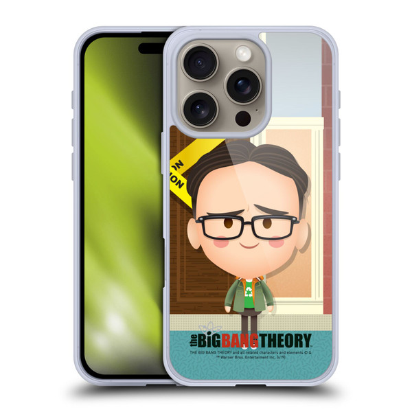 The Big Bang Theory Character Art Leonard Soft Gel Case for Apple iPhone 16 Pro